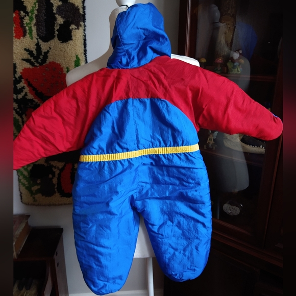Adorable vintage red and blue Weather Tamer snow suit 6 months - Picture 8 of 8